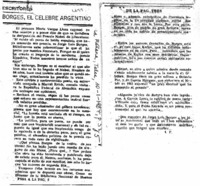 Borges, el celebre argentino Borges, el celebre argentino
