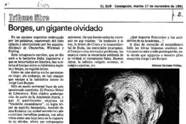 Borges, un gigante olvidado Borges, un gigante olvidado
