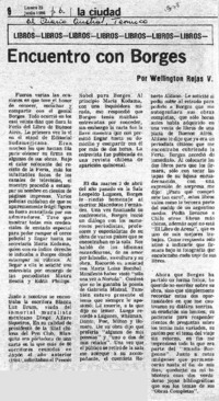 Encuentro con Borges Encuentro con Borges