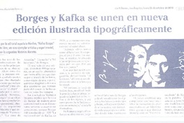 Borges y Kafka se unen en nueva edición ilustrada tipográficamente Borges y Kafka se unen en nueva edición ilustrada tipográficamente