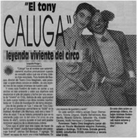 "El tony Caluga" leyenda viviente del circo "El tony Caluga" leyenda viviente del circo