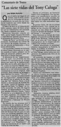 "Las siete vidas del Tony Caluga" "Las siete vidas del Tony Caluga"