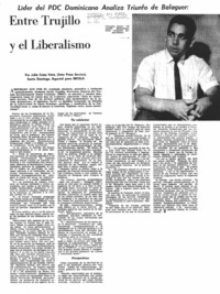 Entre Trujillo y el liberalismo Entre Trujillo y el liberalismo