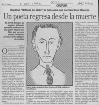 Un Poeta regresa desde la muerte Un Poeta regresa desde la muerte