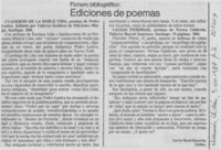 Ediciones de poemas Ediciones de poemas