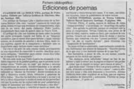 Ediciones de poemas Ediciones de poemas