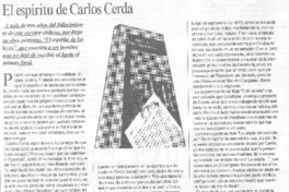 El espíritu de Carlos Cerda El espíritu de Carlos Cerda