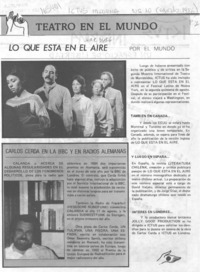Lo que está en el aire por el mundo Lo que está en el aire por el mundo