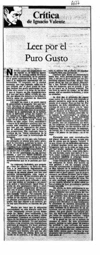 Leer por el puro gusto Leer por el puro gusto