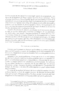 Diversos enfoques de la lengua española Diversos enfoques de la lengua española