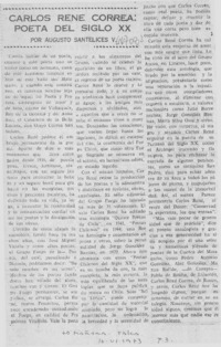 Carlos René Correa: poeta del siglo XX Carlos René Correa: poeta del siglo XX