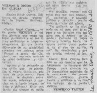 Versos a modo de coplas Versos a modo de coplas