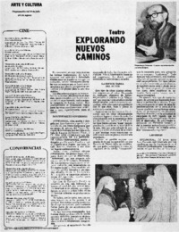 Explorando nuevo caminos. Explorando nuevo caminos.