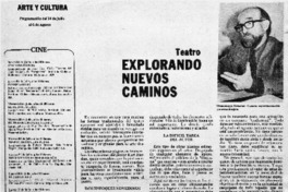 Explorando nuevo caminos. Explorando nuevo caminos.