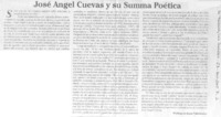 José Angel cuevas y su Summa Poética José Angel cuevas y su Summa Poética