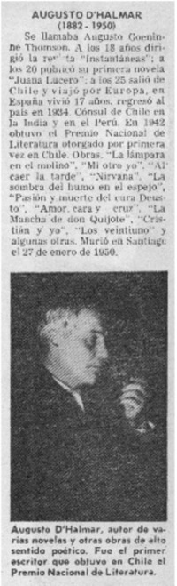 Augusto D'Halmar (1882-1950) Augusto D'Halmar (1882-1950)