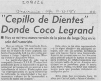 "Cepillo de dientes" donde Coco Legrand "Cepillo de dientes" donde Coco Legrand