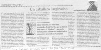 Un Caballero largirucho. Un Caballero largirucho.