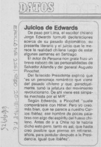 Juicios de Edwards. Juicios de Edwards.