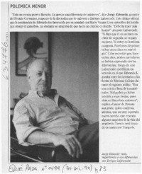 Polémica menor Polémica menor