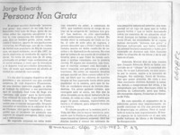 Persona non grata. Persona non grata.