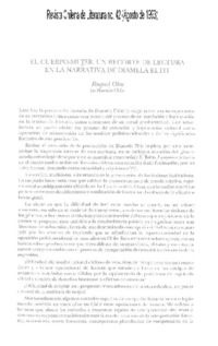 El cuerpo-mujer; un recorte de lectura en la narrativa de Diamela Eltit El cuerpo-mujer; un recorte de lectura en la narrativa de Diamela Eltit