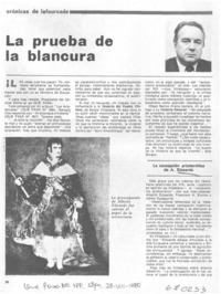 La prueba de la blancura La prueba de la blancura