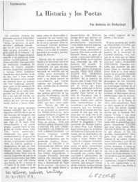 La historia y los poetas La historia y los poetas