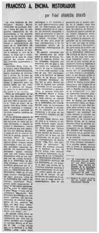 Francisco A. Encina, historiador Francisco A. Encina, historiador