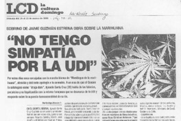 "No tengo simpatía por la UDI" (entrevistas) "No tengo simpatía por la UDI" (entrevistas)
