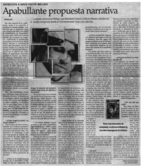 Apabullante propuesta narrativa Apabullante propuesta narrativa
