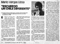 "Recuerdo un Chile diferente". "Recuerdo un Chile diferente".