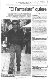 "El fantasista" quiere el Premio de Literatura "El fantasista" quiere el Premio de Literatura