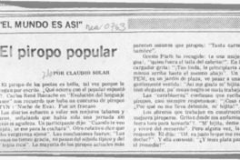 El piropo popular El piropo popular