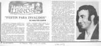 Festín para inválidos. Festín para inválidos.