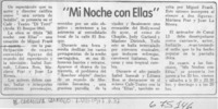 Mi noche con ellas". Mi noche con ellas".