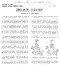 Semblanzas curicanas Semblanzas curicanas