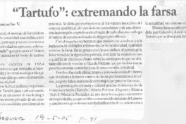 "Tartufo", extremando la farsa "Tartufo", extremando la farsa
