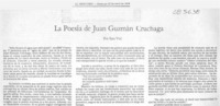 La poesía de Juan Guzmán Cruchaga La poesía de Juan Guzmán Cruchaga