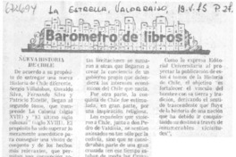 Nueva historia de Chile. Nueva historia de Chile.