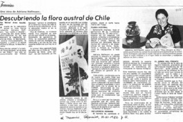 Descubriendo la flora austral de Chile. Descubriendo la flora austral de Chile.