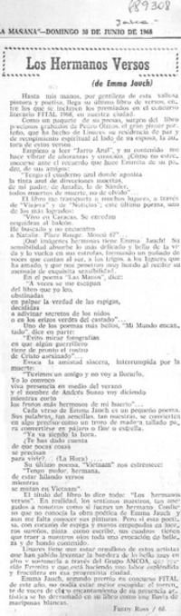 Los hermanos versos Los hermanos versos