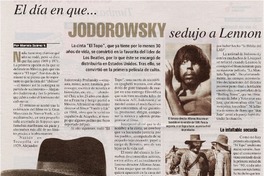 El día en que... Jodorowsky sedujo a Lennon El día en que... Jodorowsky sedujo a Lennon
