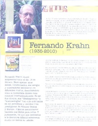 Fernando Krahn (1935-2010) Fernando Krahn (1935-2010)