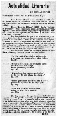 Panorama literario Panorama literario