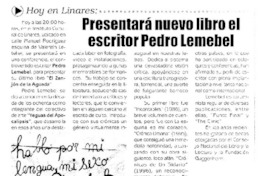 Presentará nuevo libro el escritor Pedro Lemebel. Presentará nuevo libro el escritor Pedro Lemebel.