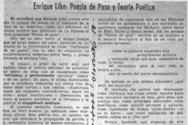 Enrique Lihn: poesía de paso y teoría poética Enrique Lihn: poesía de paso y teoría poética