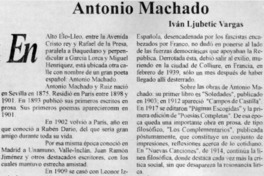 Antonio Machado Antonio Machado