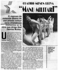 Cuatro meses lleva "Manu militari" Cuatro meses lleva "Manu militari"