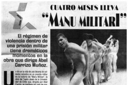 Cuatro meses lleva "Manu militari" Cuatro meses lleva "Manu militari"